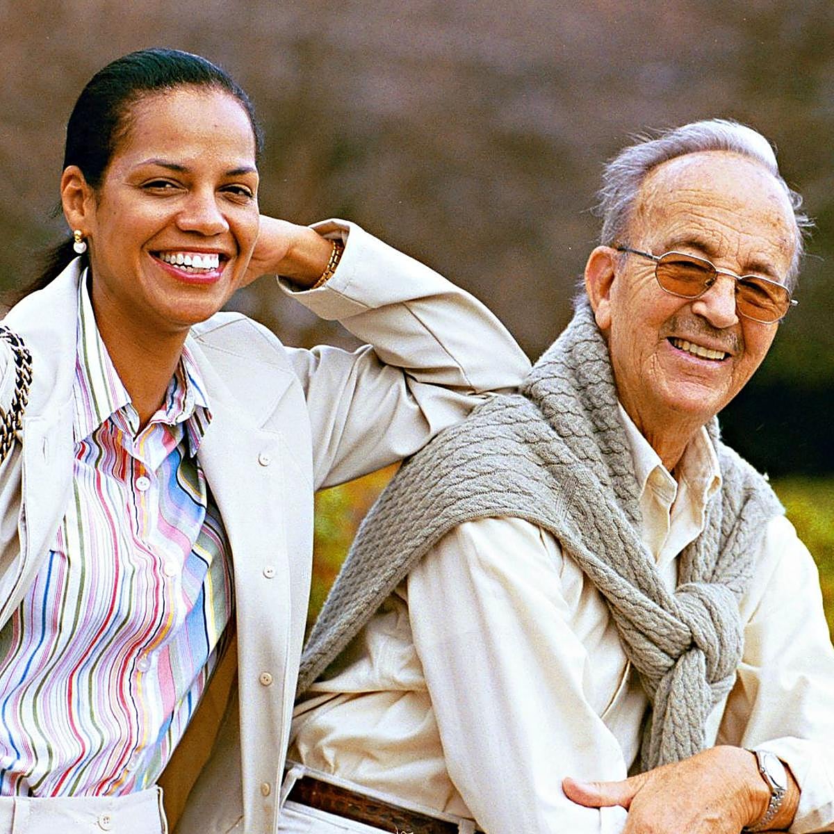 Ronna Keitt, en un momento feliz de su relación con el doctor Iglesias Puga.