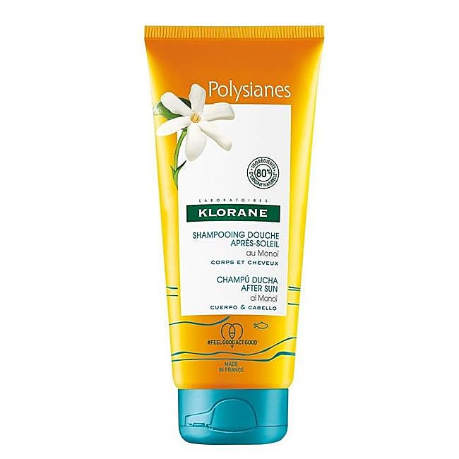 Polysianes Champú Ducha After Sun de Klorane. Precio: 7,70 euros