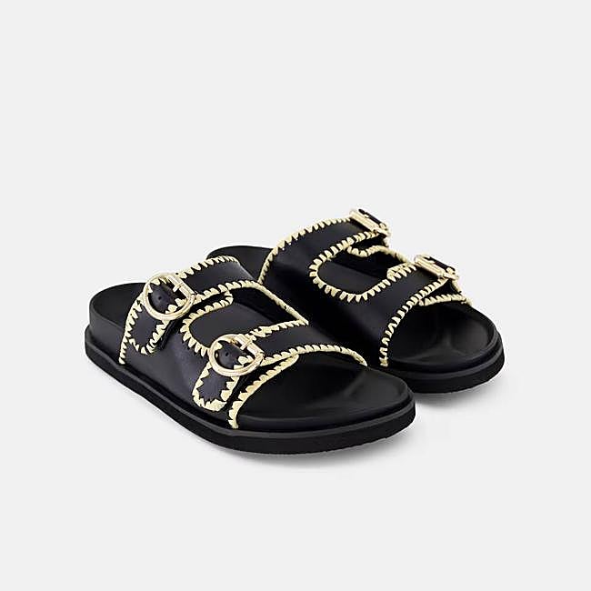 Sandalia tipo bio detalle bordado (25€)