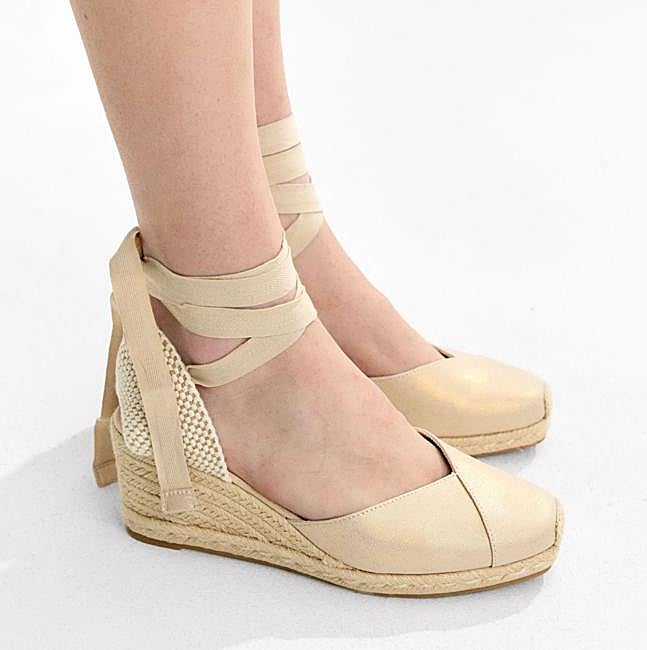 Alpargatas con cuña de yute