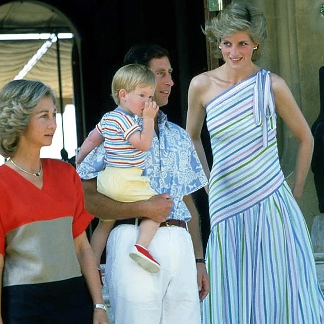 Los príncipes de Gales en Mallorca con la reina Sofía.