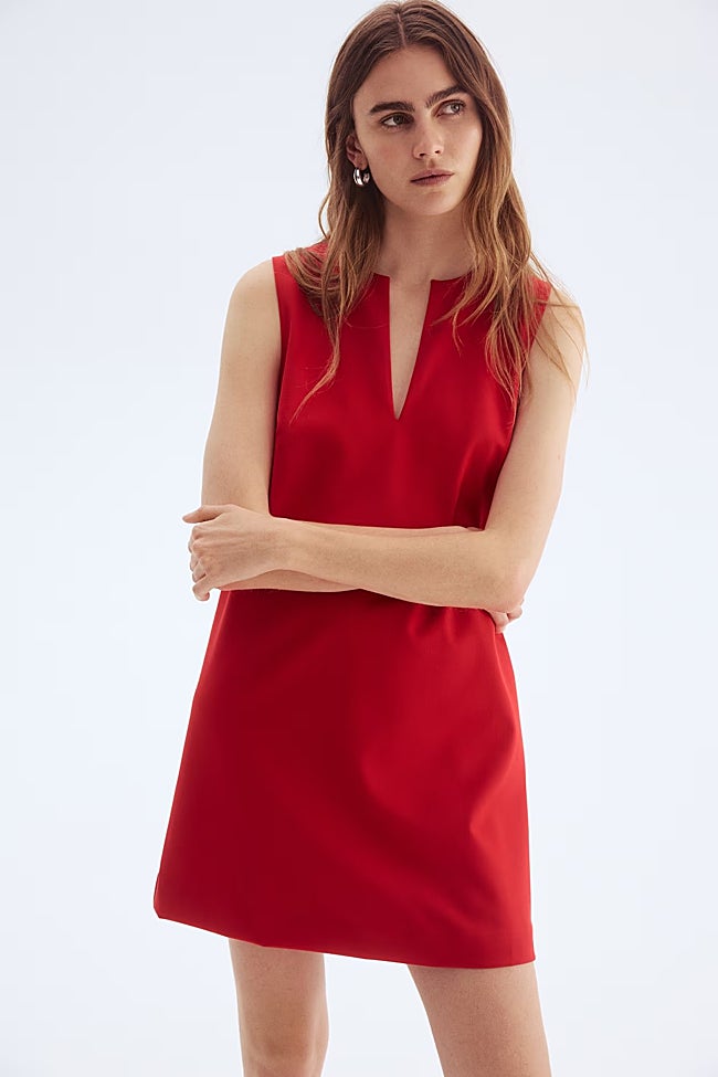 Vestido rojo de H&M (17,99 euros)