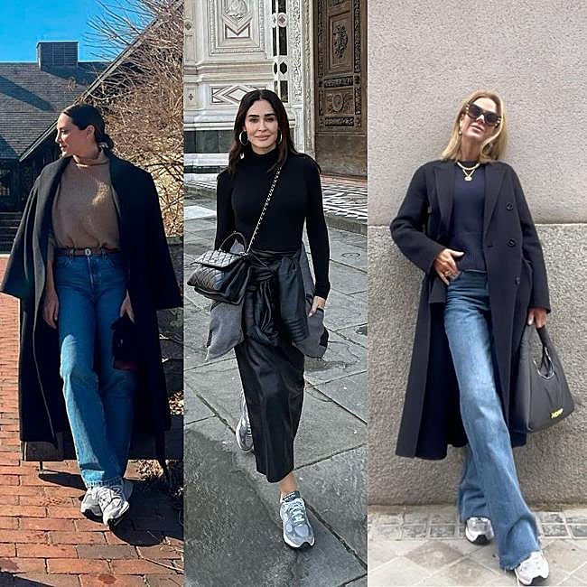 Tamara Falcó, Vicky Martín Berrocal y Amelia Bono con las zapatillas de New Balace.