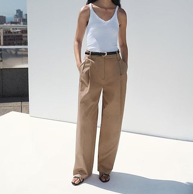 Pantalones anchos de vestir