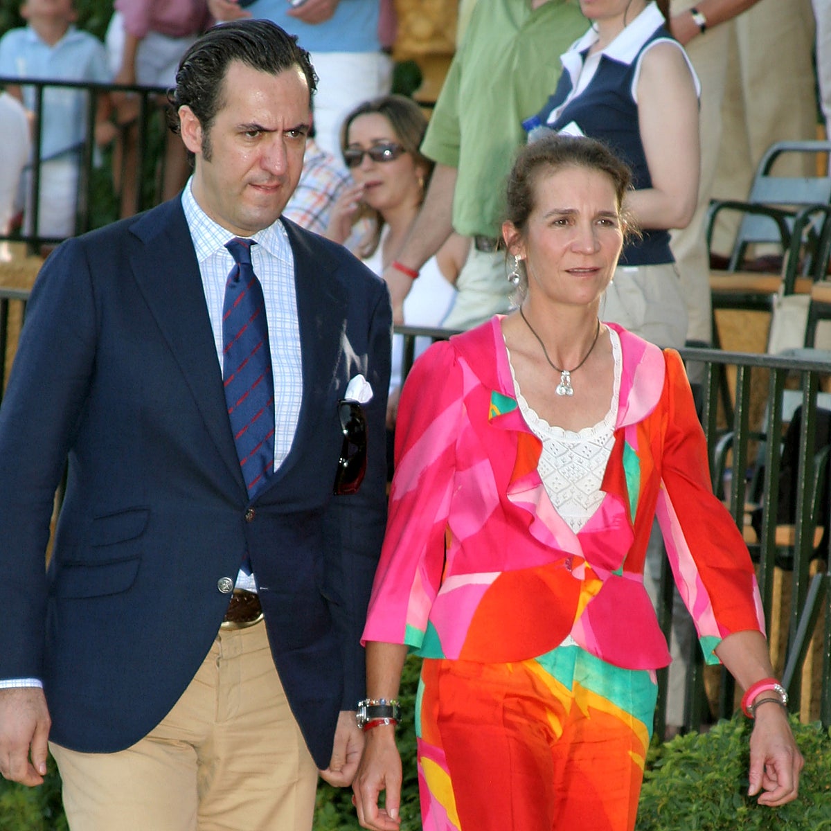 Jaime de Marichalar y la infanta Elena, en las instalaciones del Real Club Puerta de Hierro.