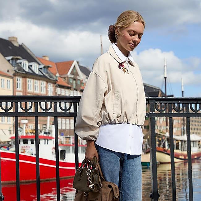 Cazadora bomber abombada