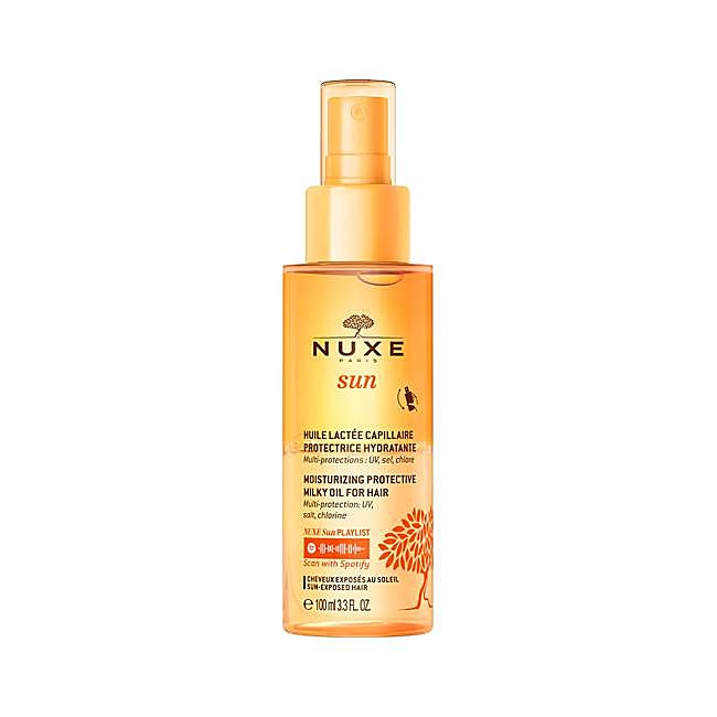 Spray Sun Aceite-Leche Capilar de Nuxe.