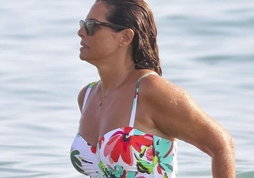 Nuria Roca durante sus vacaciones de verano.