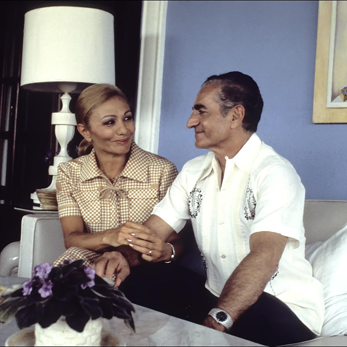 El Sha de Persia y su tercera esposa, Farah Diba.