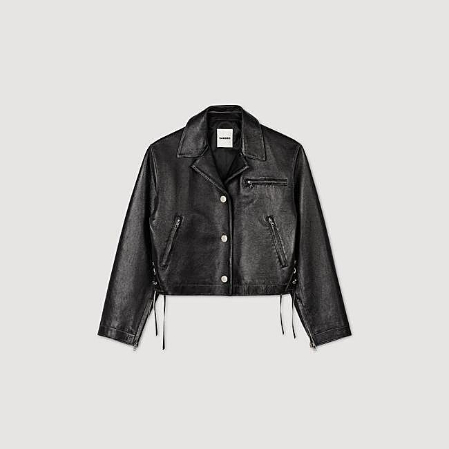 Chaqueta de cuero de Sandro.