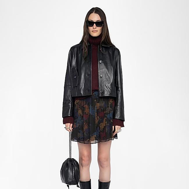 Falda corta estampada de Zadig&Voltaire, 225 euros.