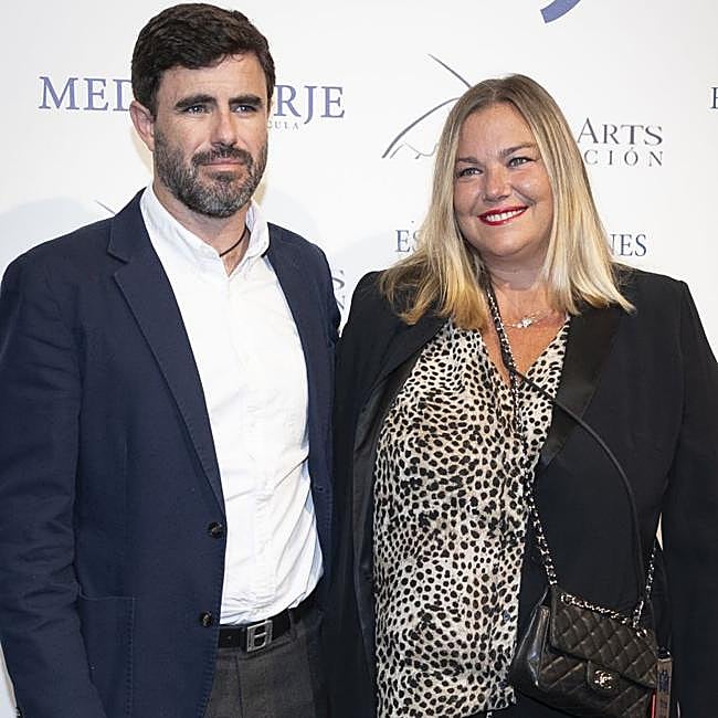 Caritina Goyanes y su marido, Antonio Matos, en un evento.