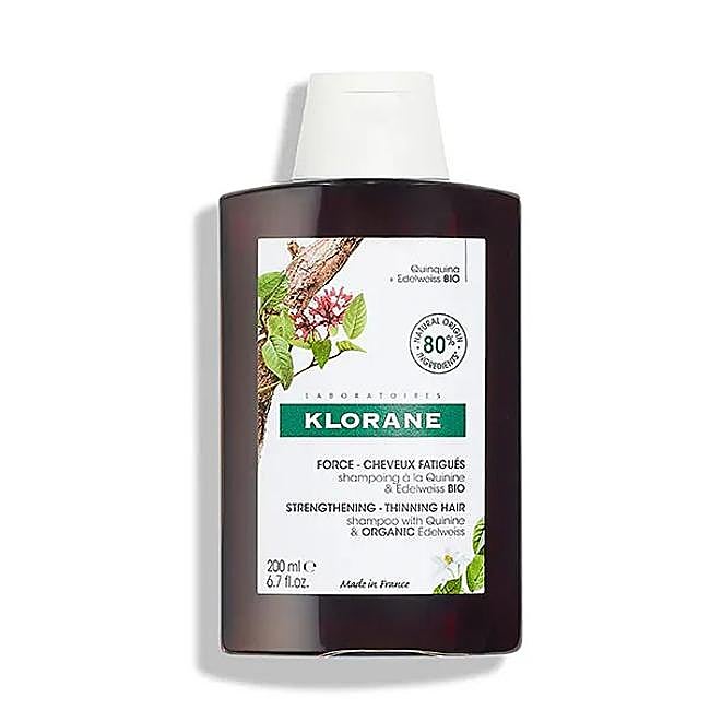 Klorane Champú a la Quinina y Edelweiss Bio.