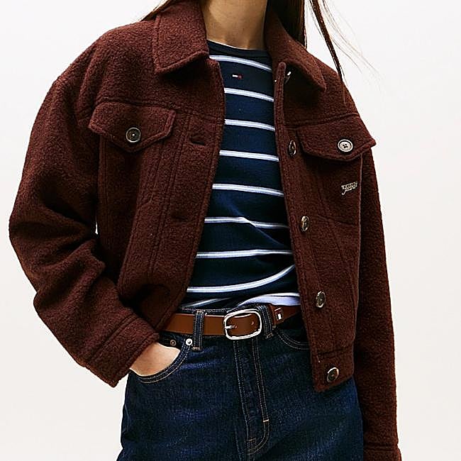 Chaqueta marrón chocolate de Tommy Hilfiger, 229,95 euros.