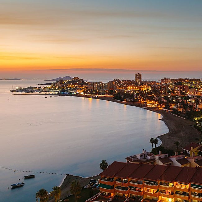 Una vista aérea de la Manga del Mar Menor.