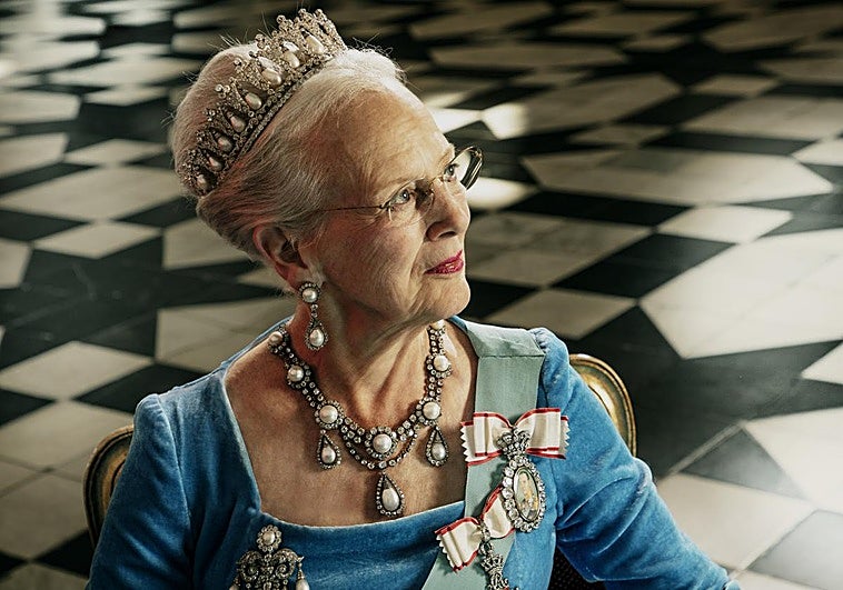 La reina Margarita de Dinamarca.