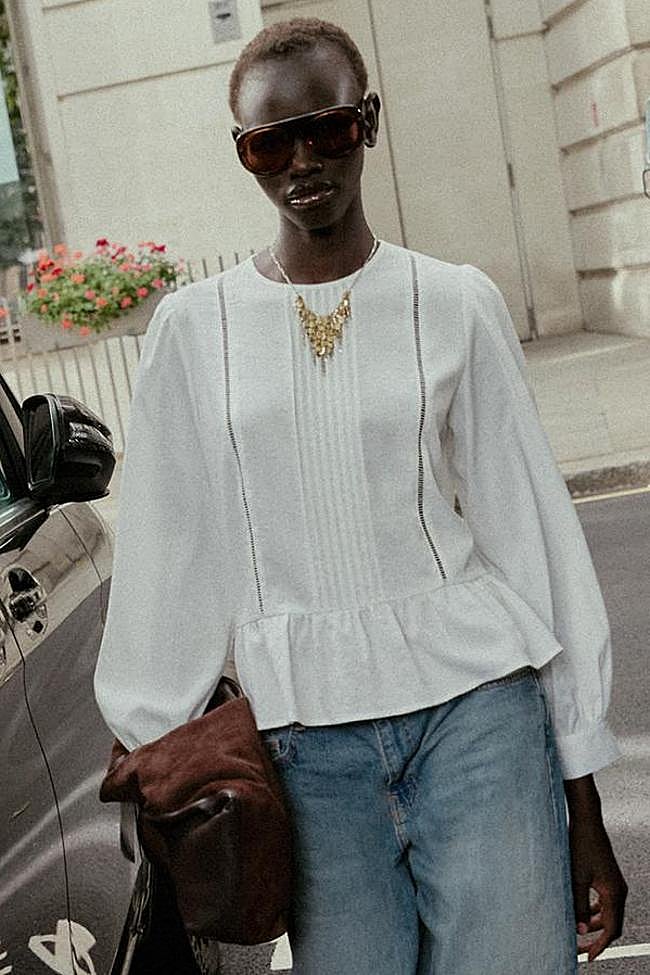 Blusa peplume entredoses (25,95€)