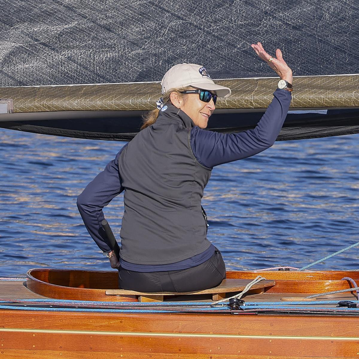 La infanta Elena en Sanxenxo, en noviembre de 2023.