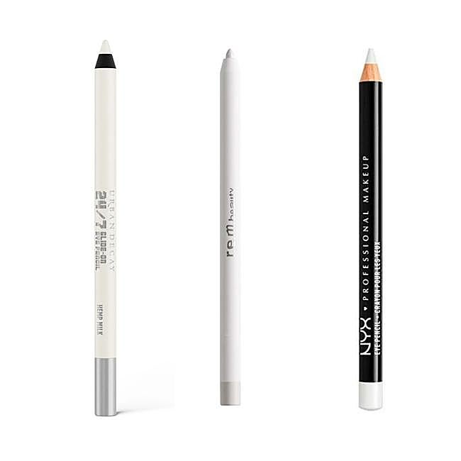 Lápiz de ojos blanco.