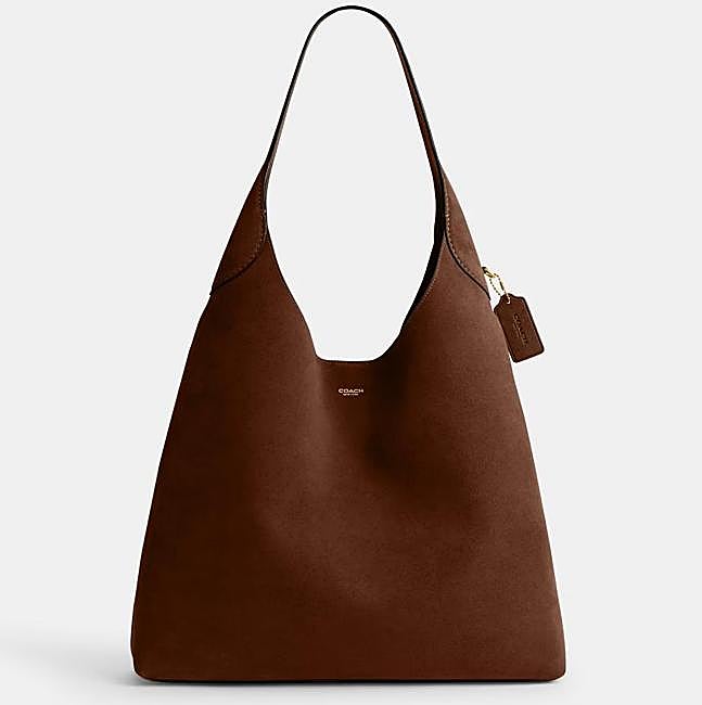Bolso marrón de Coach, 550 euros.