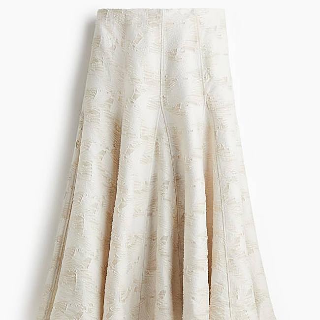 Falda en tejido jacquard (69,99€)