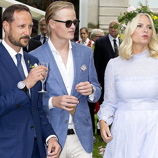 Haakon, Marius y Mette-Marit en una imagen reciente.