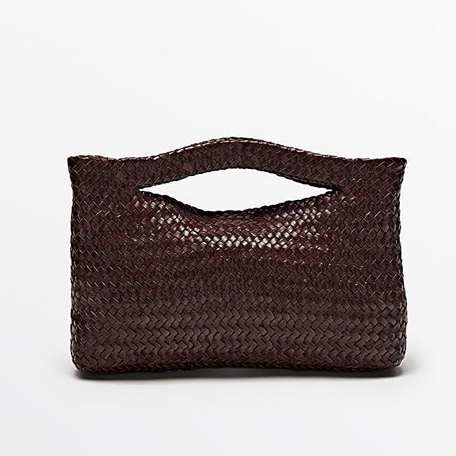 Bolso mini piel napa trenzado (149€)