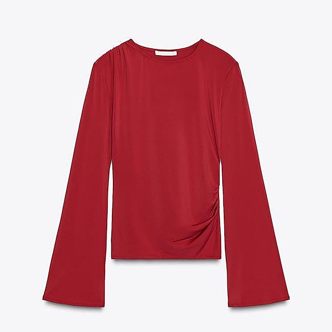 Camiseta frunces manga larga (15,95€)