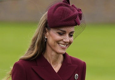 Kate Middleton recibiendo a Trump y Melania