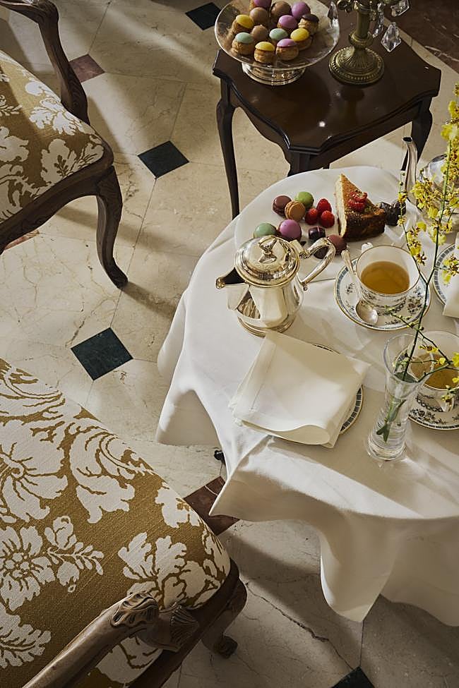 El afternoon tea del Orfila se puede disfrutar en su precioso jardín o en sus sofisticados salones