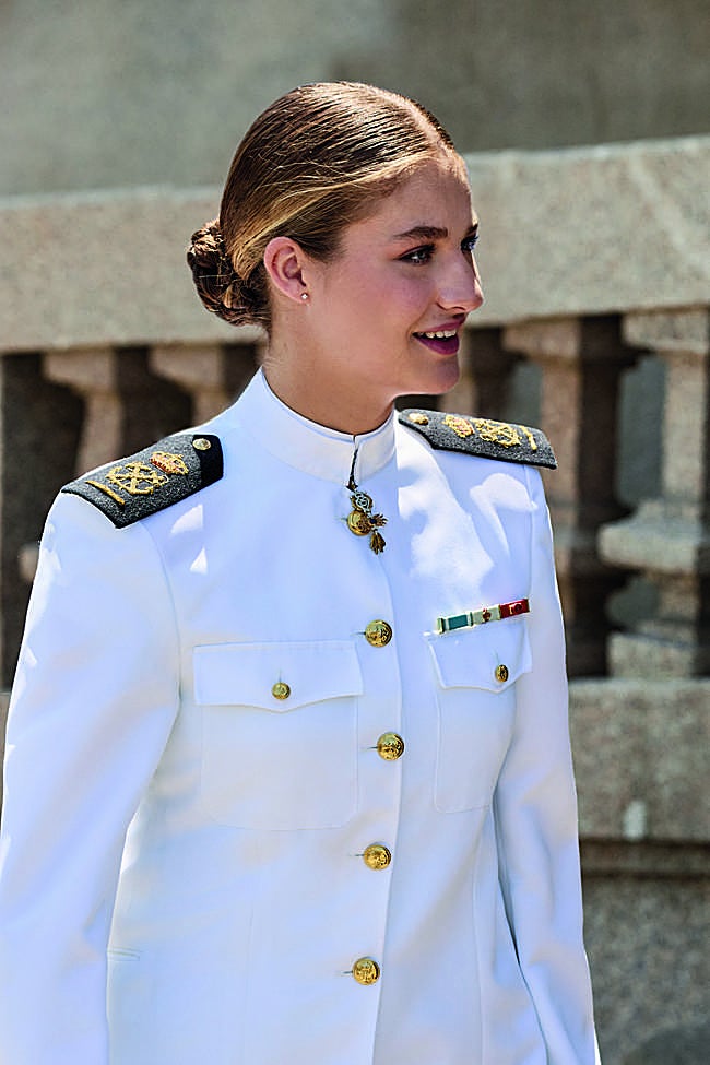 La Princesa Leonor, el pasado 14 de julio, en el Ayuntamiento de Marín (Pontevedra), donde fue proclamada Hija Predilecta, al igual que su padre