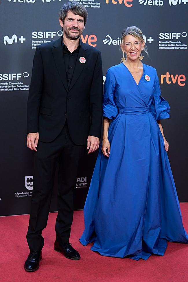 Yolanda Díaz y Ernest Urtasun en el Festival de San Sebastián
