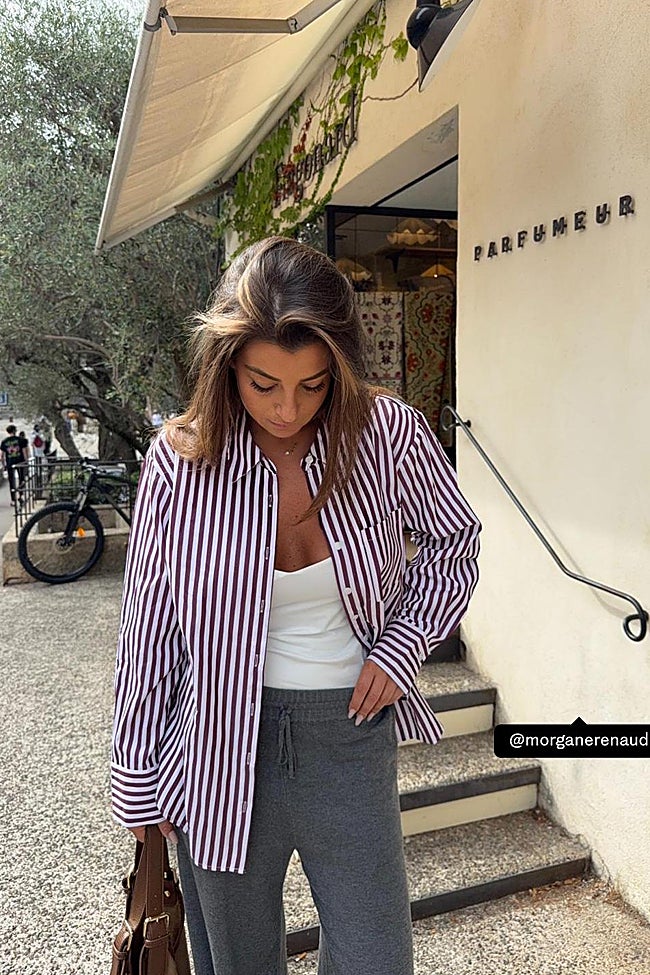 Camisa de rayas de Stradivarius (19,99 euros)