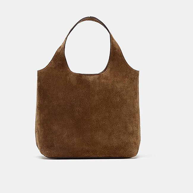 Bolso marrón de Zara (35,95 euros)