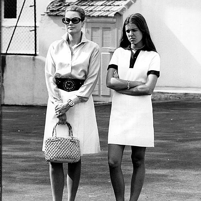 Grace Kelly y Carolina de Mónaco, en una imagen de archivo.