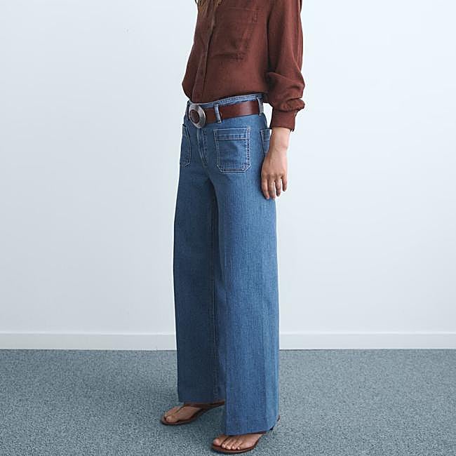 Vaqueros wide leg, 29,99 euros.