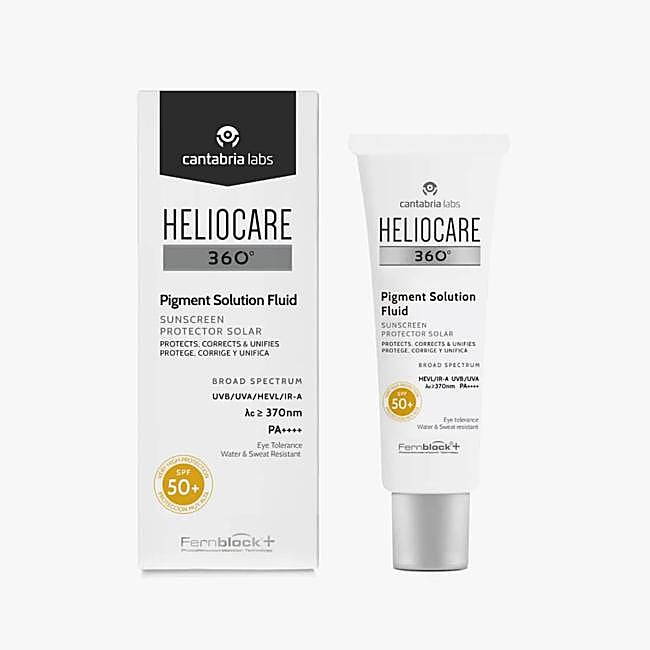 Heliocare 360º Pigment Solution Fluid SPF50+. Precio: 24.69 euros.