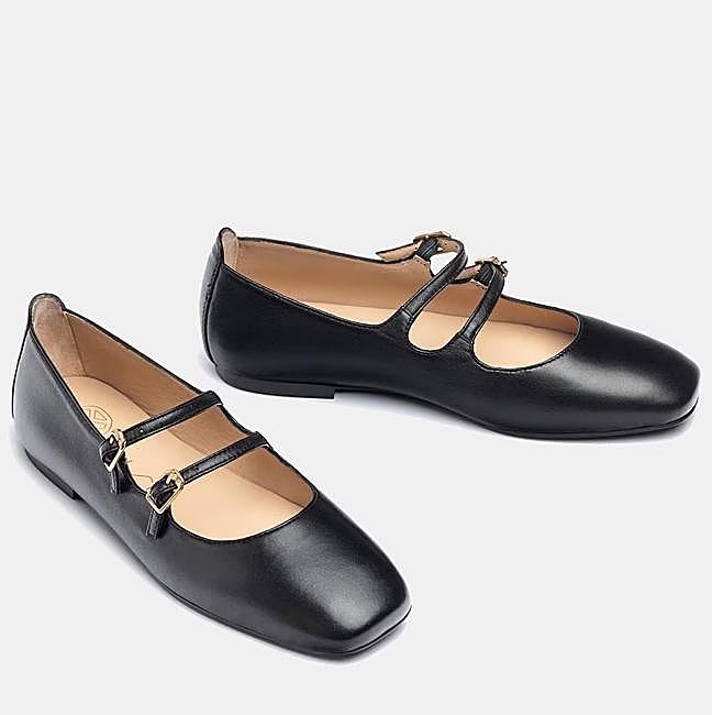 Bailarina Mary Jane negra de Unisa, 109,90 euros.