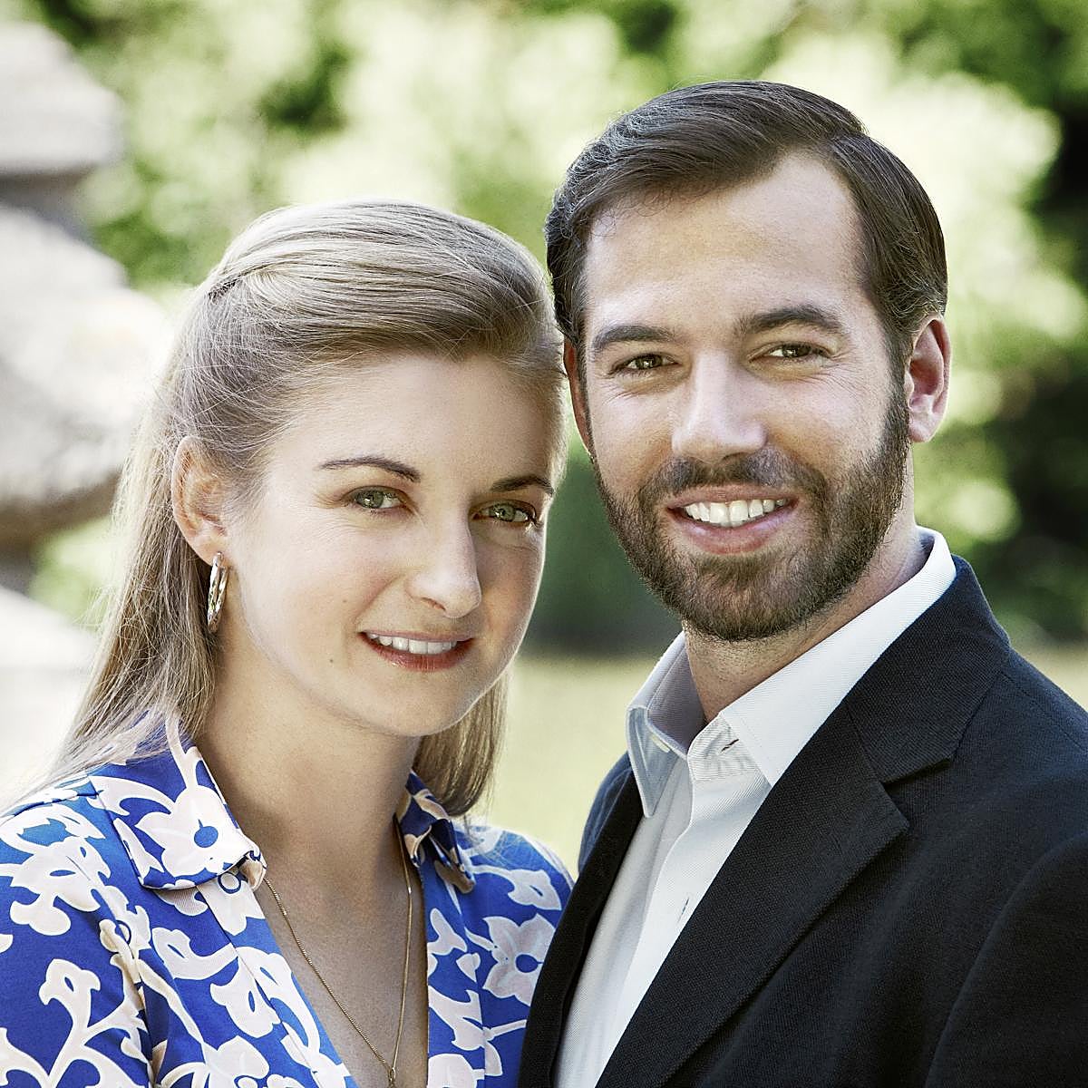 Guillermo de Luxemburgo y su esposa, Estefanía de Lannoy, en una imagen oficial.