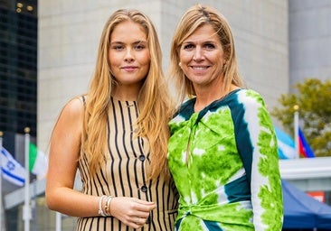 Amalia y Máxima de Holanda en Nueva York