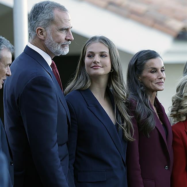 No faltaron las miradas de admiración entre padre e hija, muy cómplices durante su visita a Navarra.