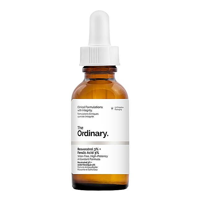 Sérum Resveratrol 3% y ácido ferúlico 3%, de The Ordinary. Precio: 16,99 euros.