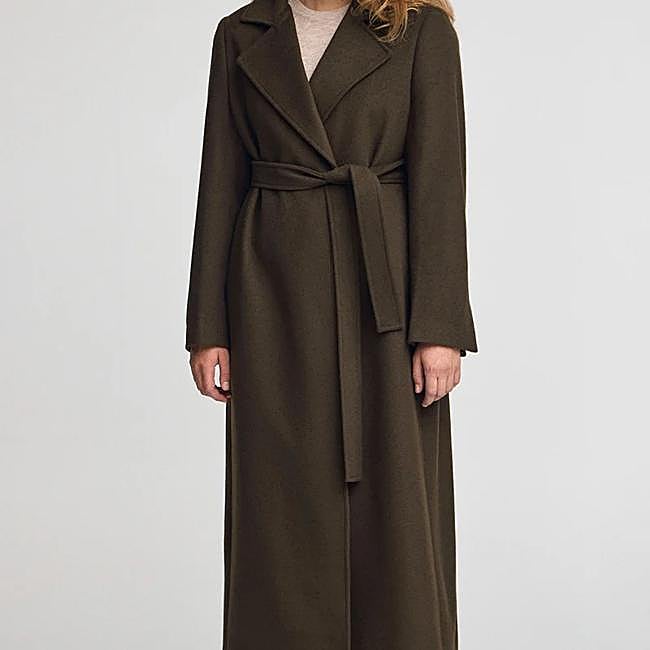 Abrigo marrón de paño de Polo Club, 149,99 euros.