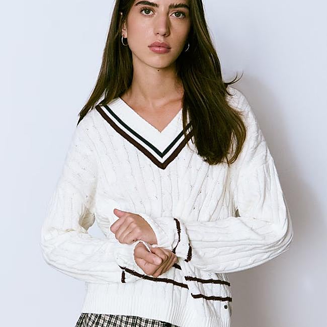 Jersey con trenzas de pico de Brownie, 49,90 euros.