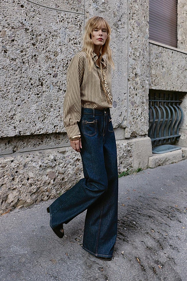 Vaqueros anchos de Zara (35,99 euros)