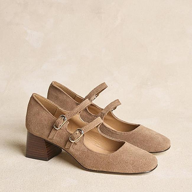 Zapatos Mary Jane en ante de Polin et Moi.