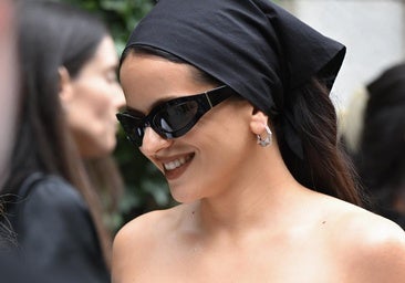 Rosalía en el desfile de Calvin Klein en la Semana de la Moda de Nueva York.