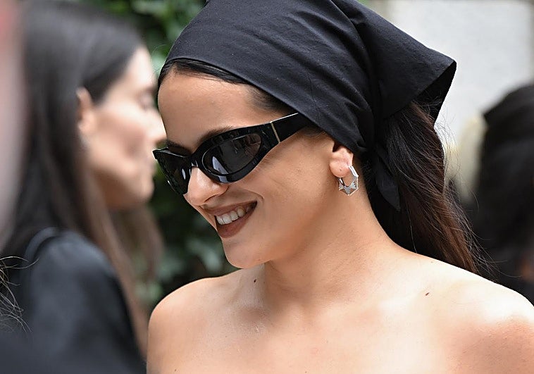 Rosalía en el desfile de Calvin Klein en la Semana de la Moda de Nueva York.
