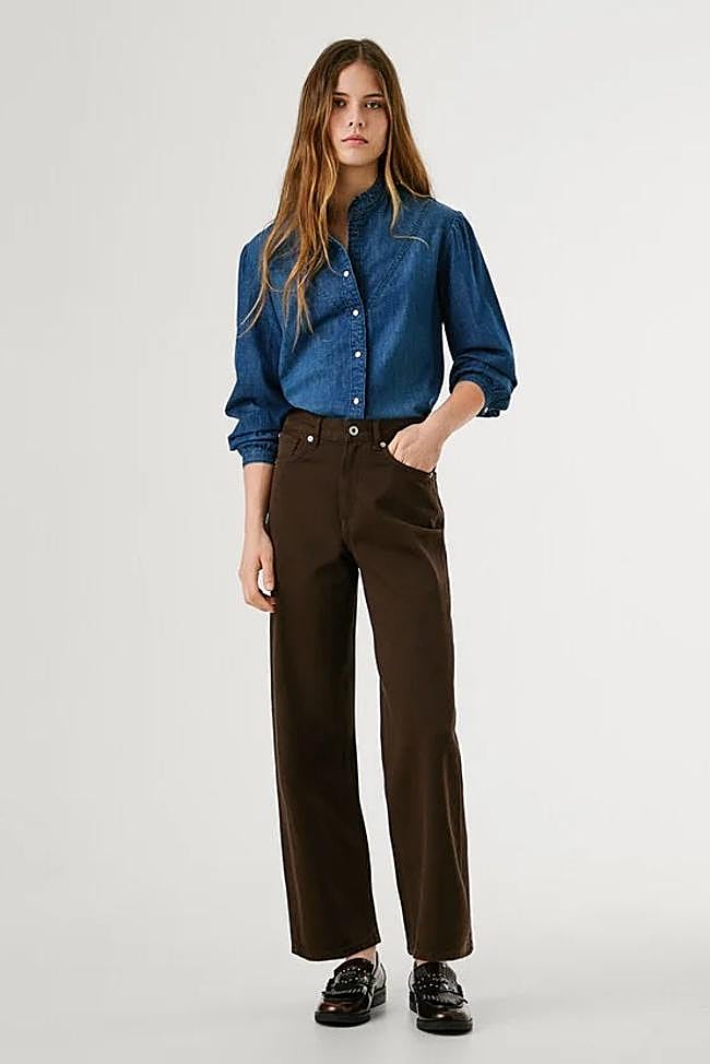 Jeans fit recto y tiro alto Lexa de Pepe Jeans.