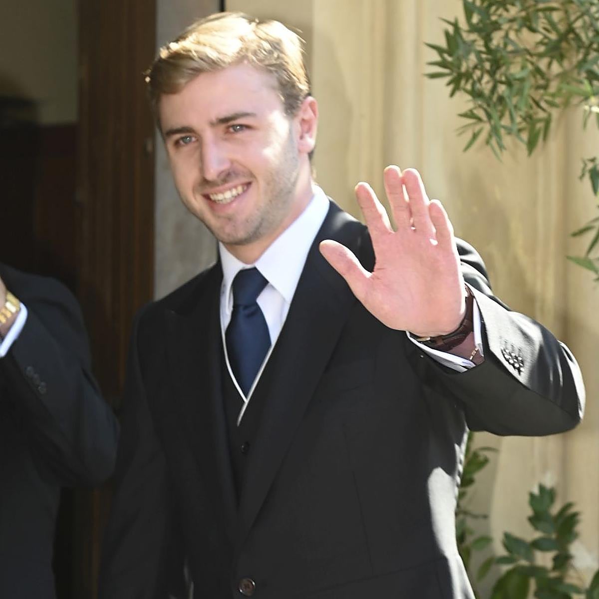 Luis Martínez de Irujo, en la boda de su padre.